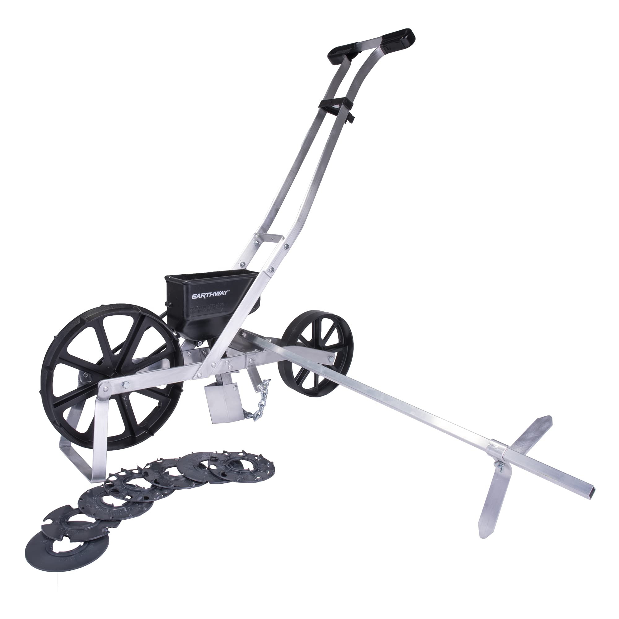 EarthWay 1001-B Precision Garden Seeder with 7 Interchangeable Seed Plates - Plant Hemp, Corn, Vegetables & More | Perfect for Small Gardens, Backyard Farming & Urban Homesteading