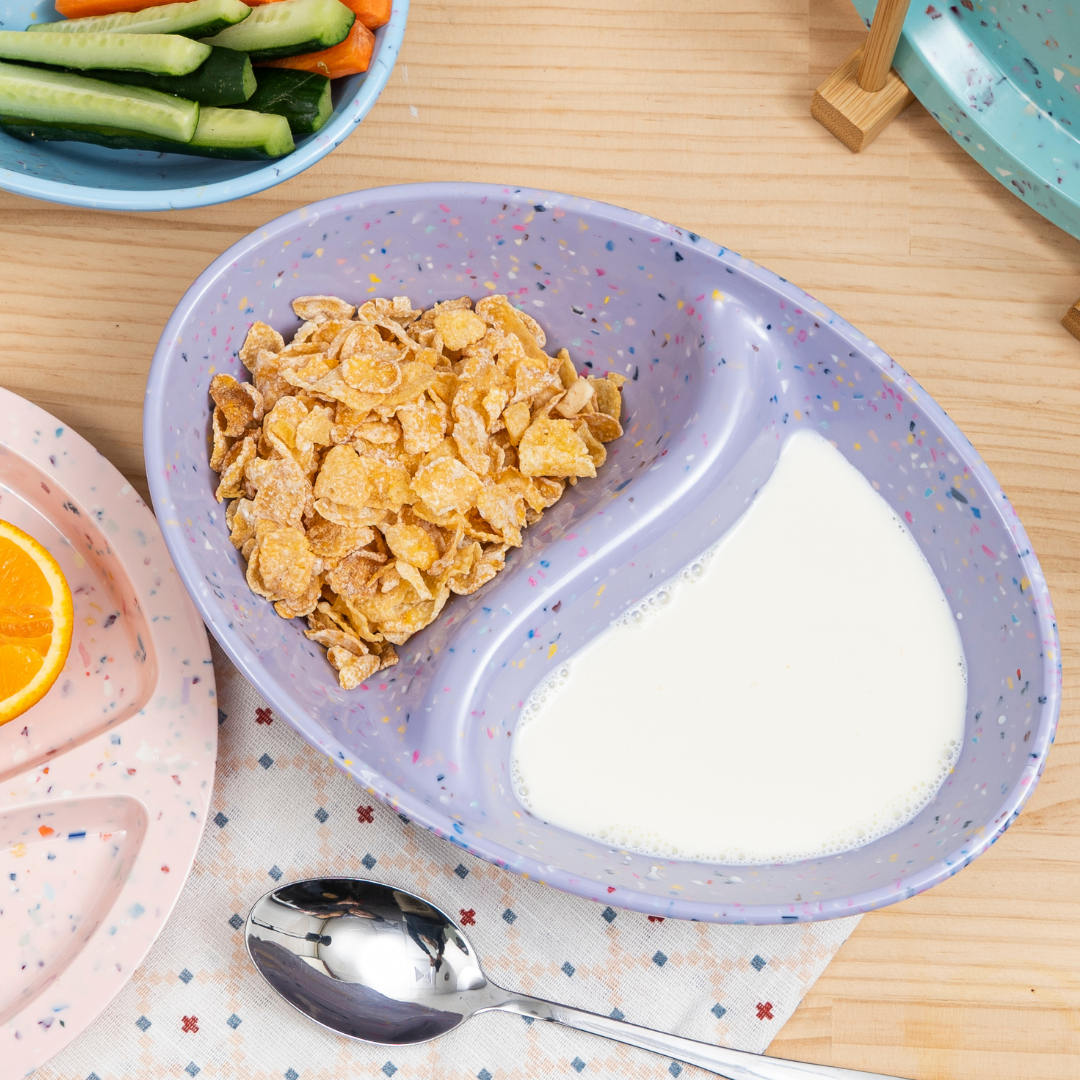 2PC Purple Confetti Divided Serving Dish - Perfect for Party Platters, Appetizers, and Dessert Displays at Events and Gatherings