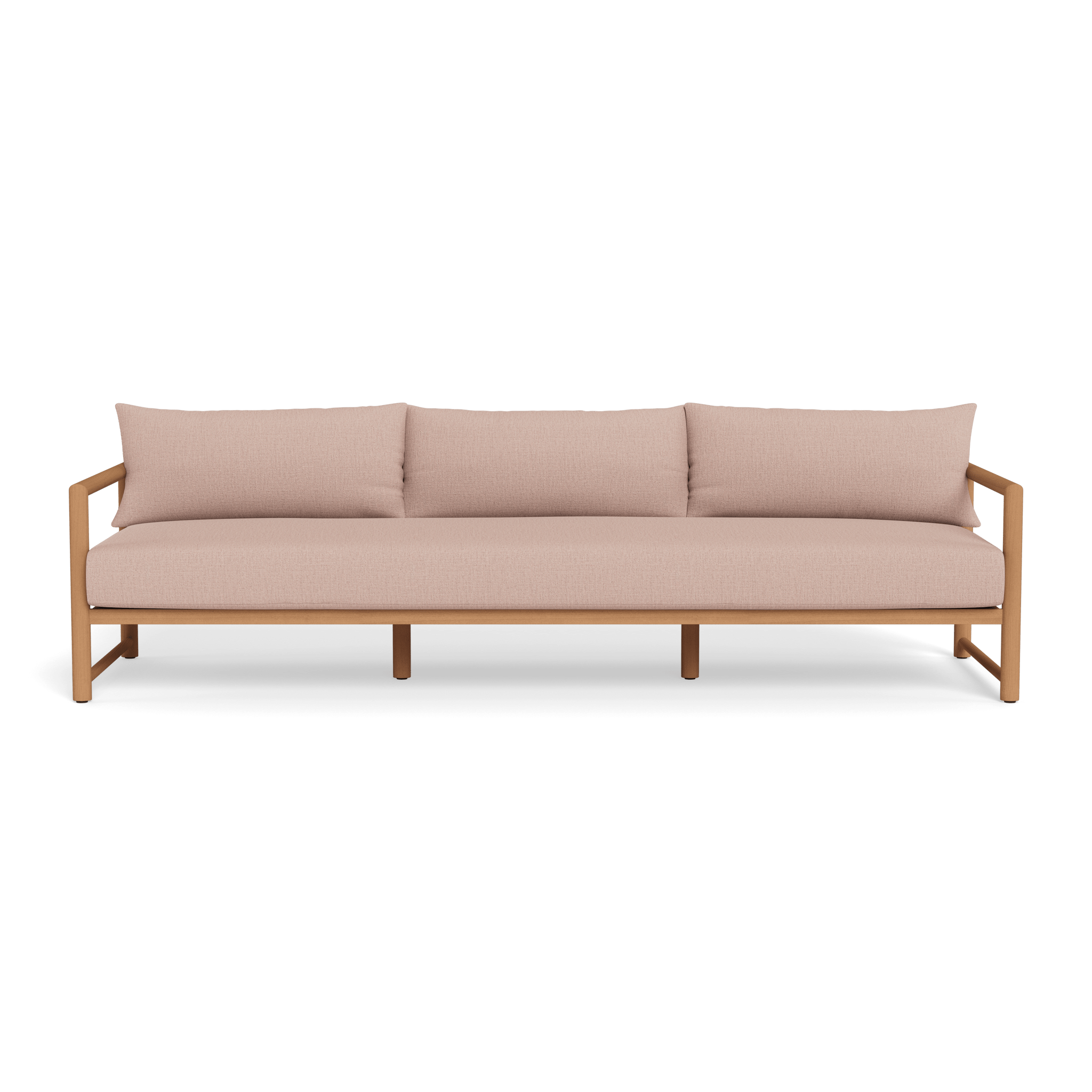 Premium Breeze XL Teak 3-Seater Outdoor Sofa Set - Waterproof & Weather-Resistant Patio Furniture for Garden, Poolside & Backyard Relaxation