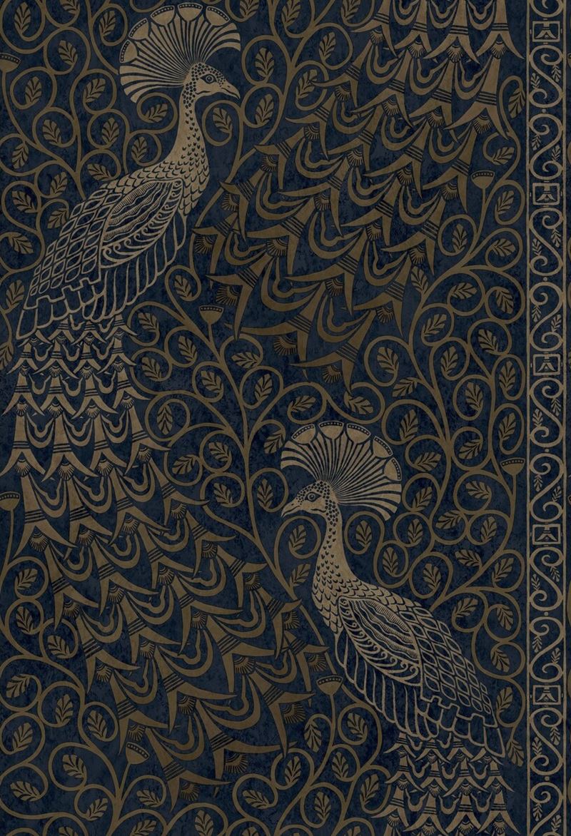 Cole & Son Pavo Parade Metallic Wallpaper - Luxury Peel and Stick Wallpaper for Living Room, Bedroom, Nursery | Waterproof & Removable Self-Adhesive Wallpaper Roll (116/8030)