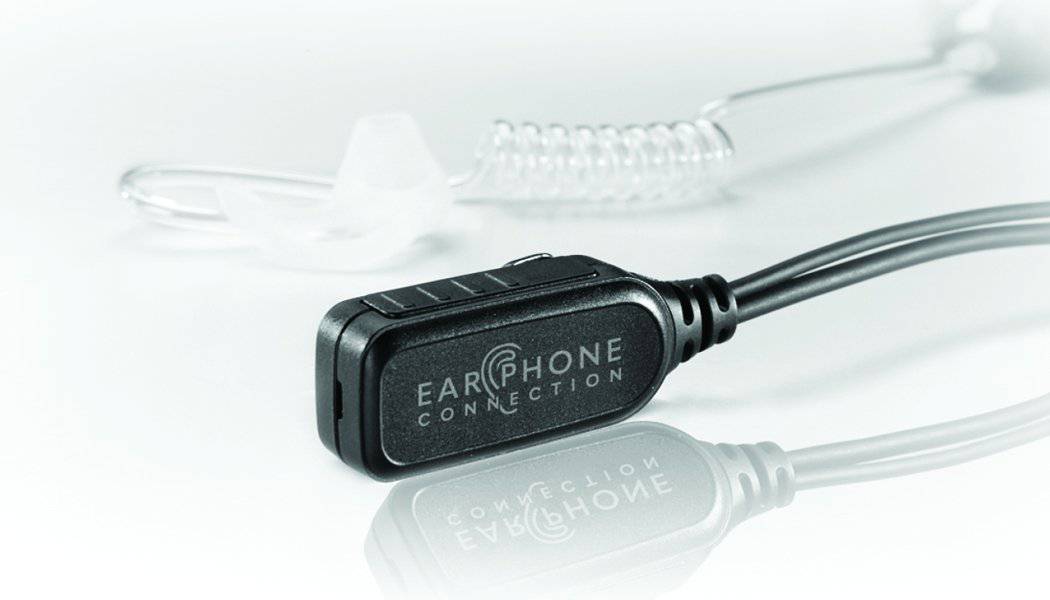 EP1323EC Hawk Wireless Lapel Microphone with Easy Connect for Motorola Radios - Ideal for Business, Security, and Event Communication