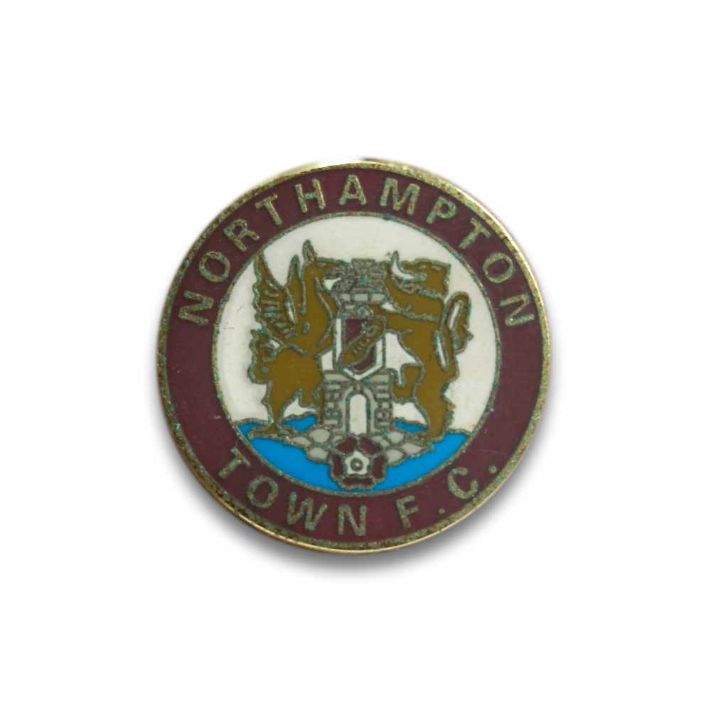 Northampton Town FC Circle Pin Badge - Official Football Club Enamel Lapel Pin for Fans & Collectors - Perfect for Jackets, Hats, Bags & Memorabilia Displays