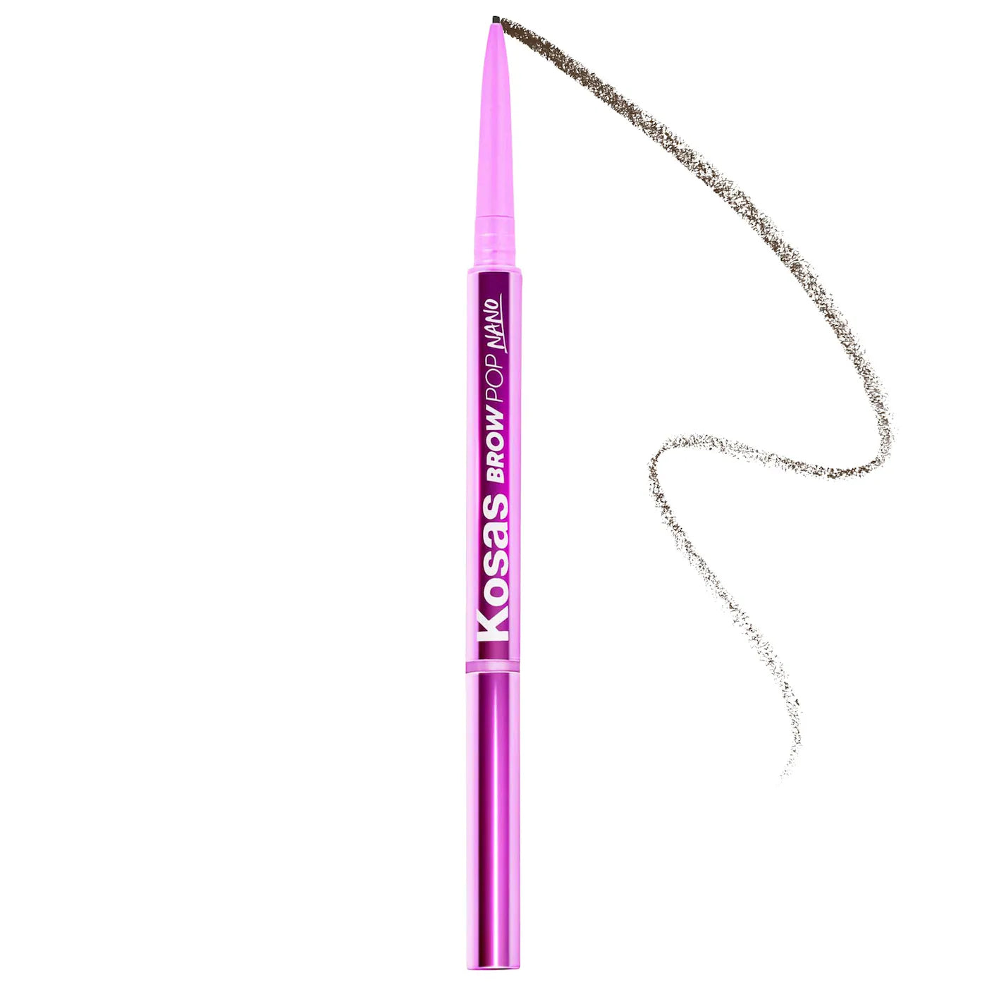 Kosas Brow Pop Nano Ultra Fine Detailing & Feathering Eyebrow Pencil - Natural-Looking Brows for All-Day Wear (Multiple Shades) | Perfect for Everyday Makeup & Professional Brow Styling