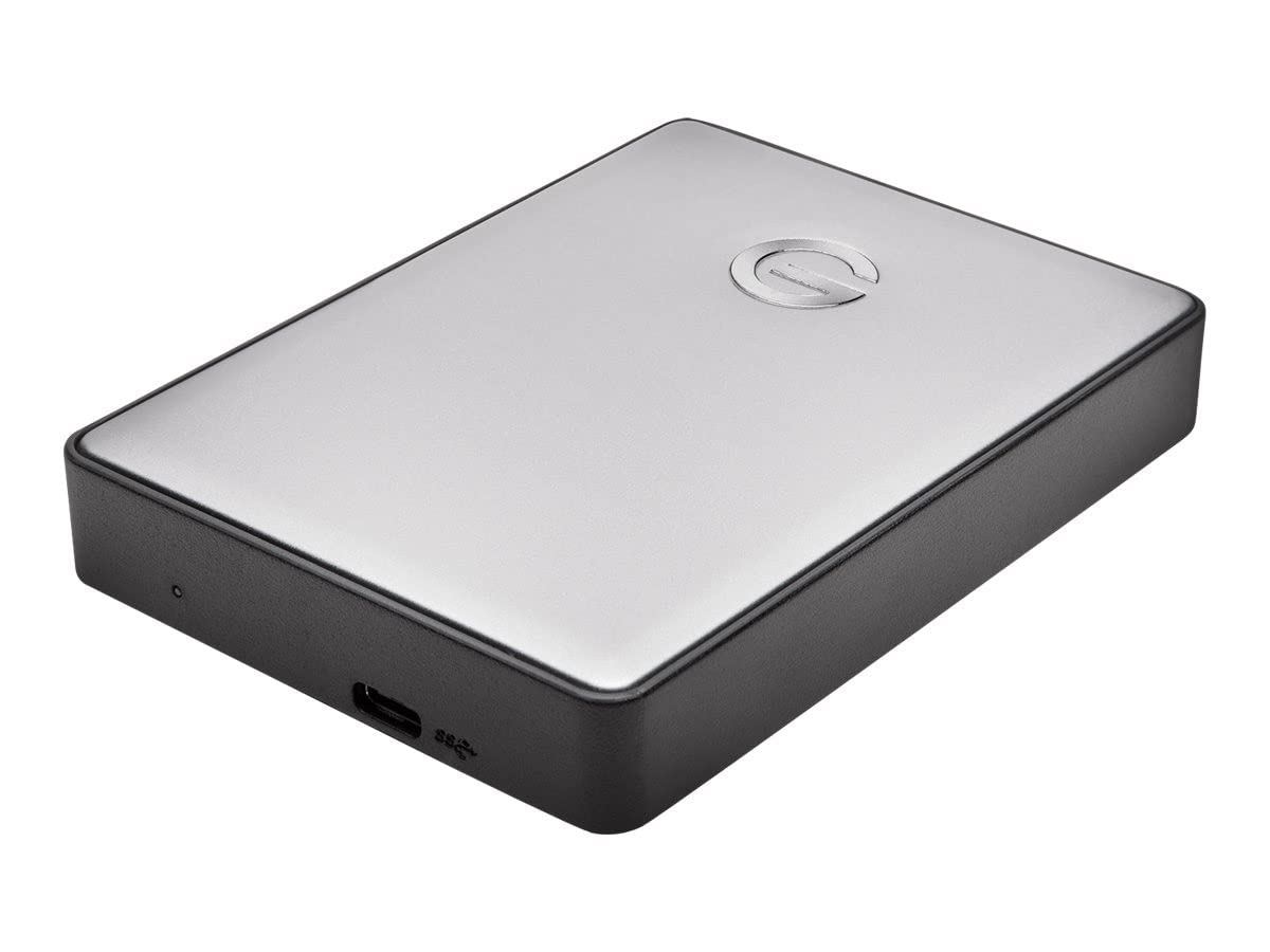 G-Technology 5TB Portable External Hard Drive USB-C (USB 3.1 Gen 1) - G-DRIVE Mobile HDD for Mac & PC, Space Gray (0G10477-1) - Perfect for Backup, Storage & On-The-Go Data Transfer