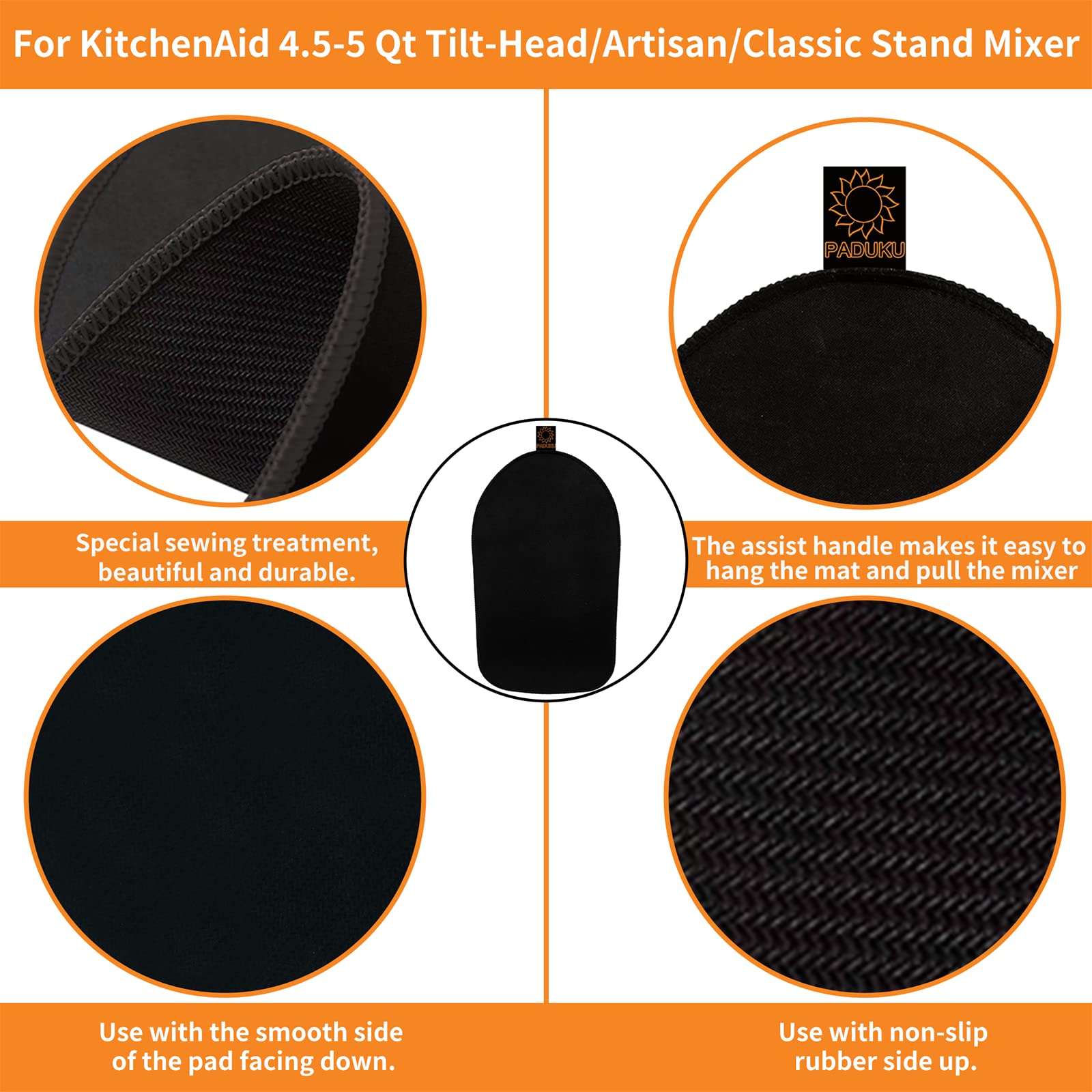 Non-Slip Rotating Tray for KitchenAid Mixer - Durable Slide Mat for Coffee Machine & Appliances - Perfect for Baking, Mixing & Kitchen Organization