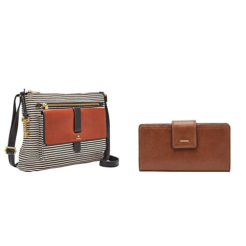 Fossil Women's Kinley Large Crossbody Purse Handbag - Stylish Leather Shoulder Bag for Everyday Use, Work & Travel