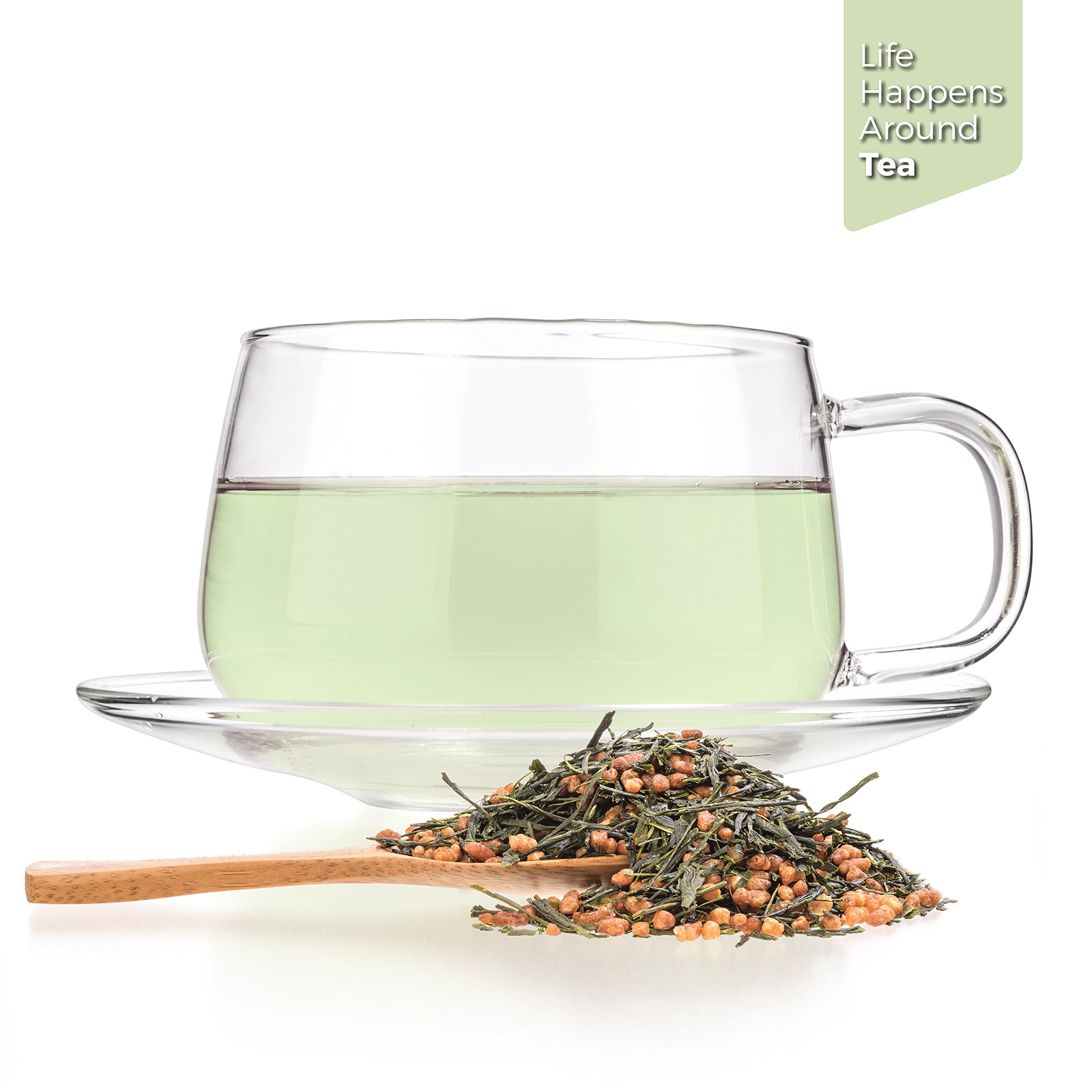 Tealyra Gen Mai Cha Supreme - Premium Japanese Loose Leaf Green Tea with Roasted Brown Rice - Low Caffeine - 100g (3.5 oz) - Perfect for Relaxation, Afternoon Tea & Zen Moments