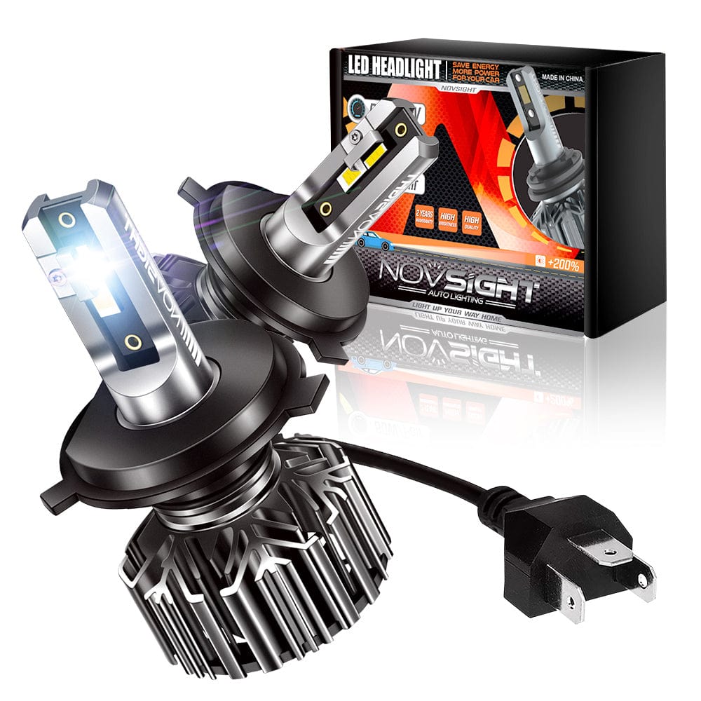 N11 Standard Series H4 9003 HB2 LED Bulbs - 60W Equivalent, 13000LM Brightness, 6500K Cool White (2-Pack) | Energy Efficient Replacement for Halogen Bulbs | Perfect for Cars, Trucks, Motorcycles & Off-Road Vehicles