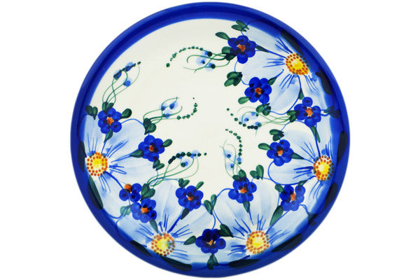 10-Piece Dinner Plate Set - Elegant Himalayan Blue Poppy Design - Perfect for Formal Dining, Wedding Registry & Home Decor