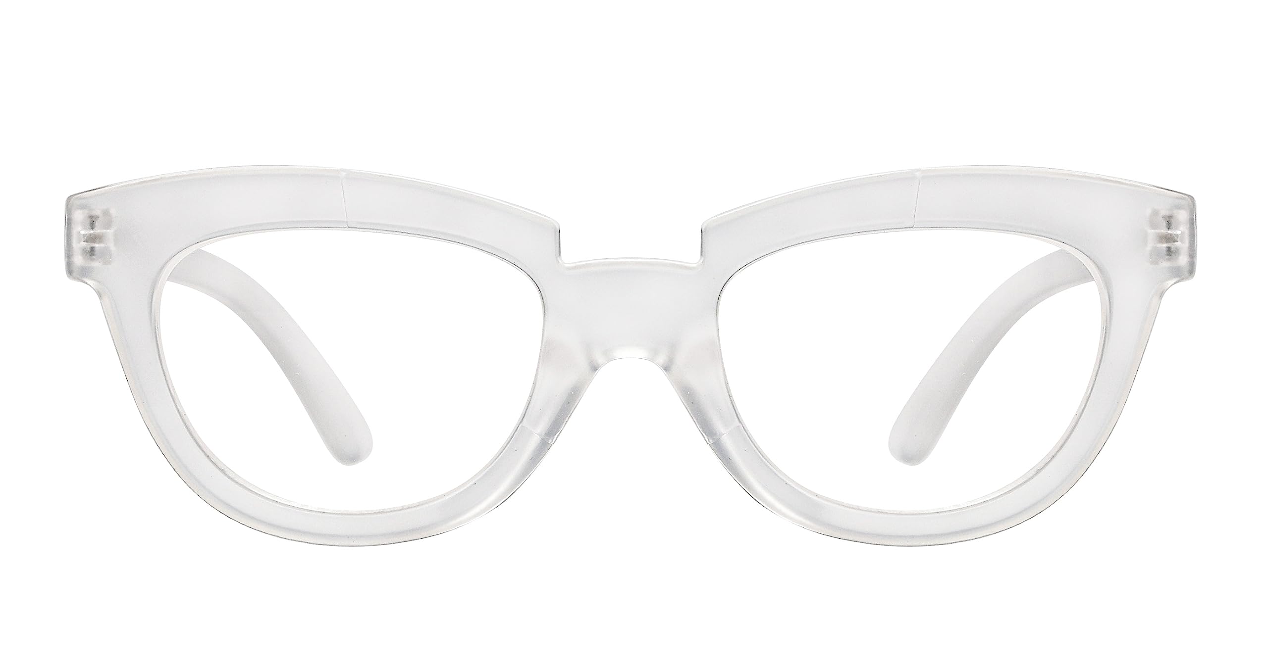 Eyekepper Half Moon Reading Glasses for Women +2.25 Strength - Stylish Transparent Readers for Ladies - Perfect for Reading, Computer Work & Close-Up Tasks