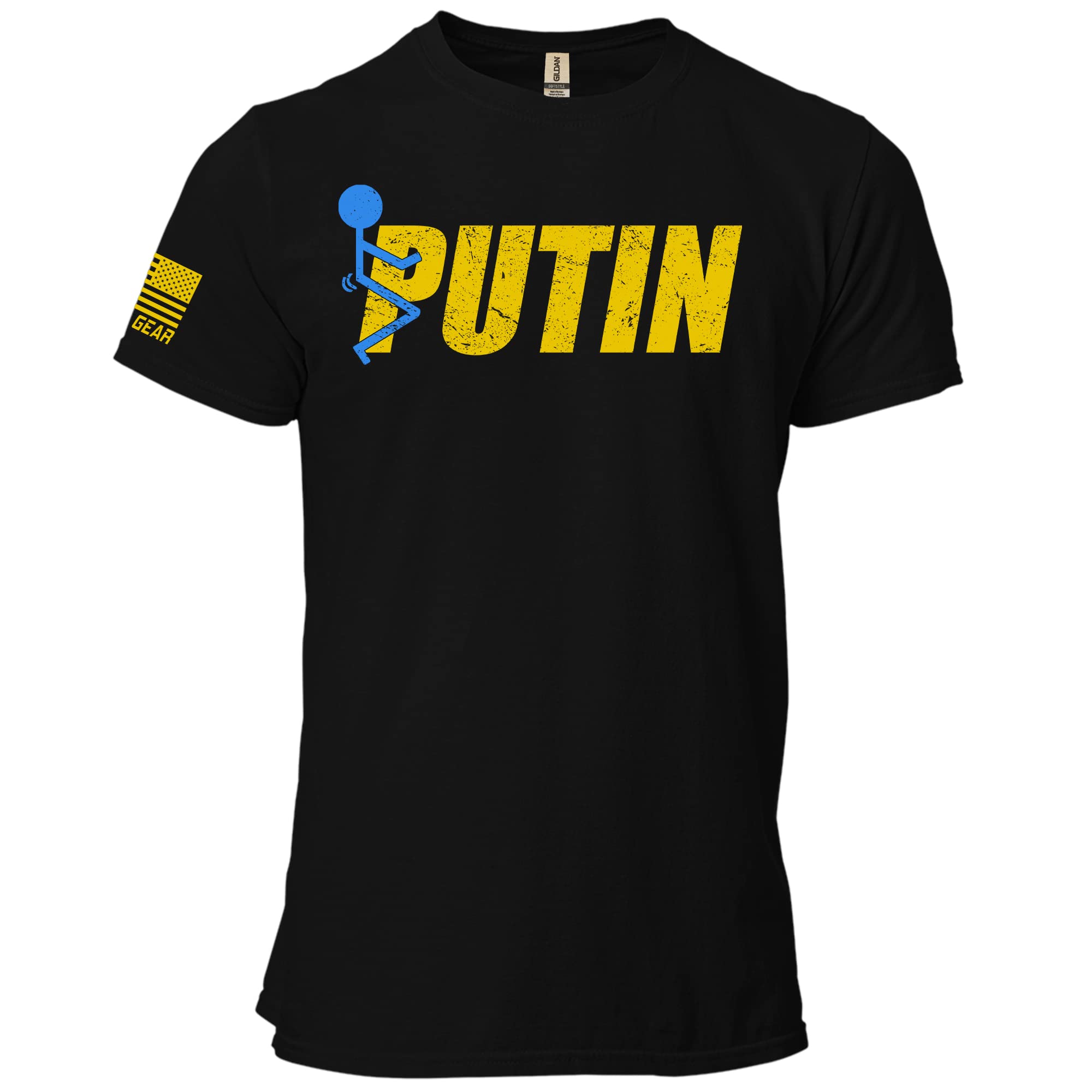 Gunner Gear Puck Futin Shirt - Funny Stand Strong T-Shirt for Men & Women - Casual Wear