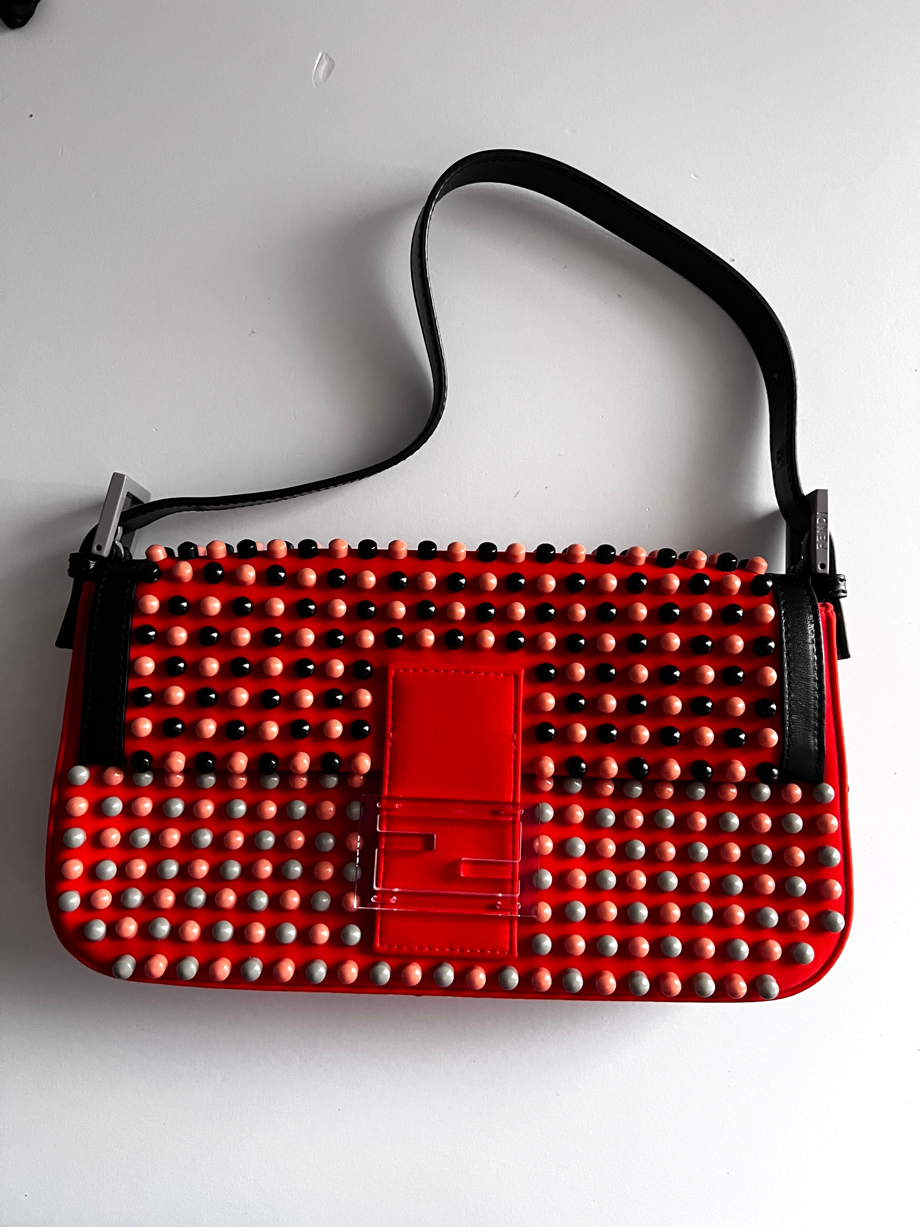 Fendi Orange Baguette Bag 2013 Capsule Collection - Stylish Crossbody Purse for Women, Perfect for Parties & Evening Events
