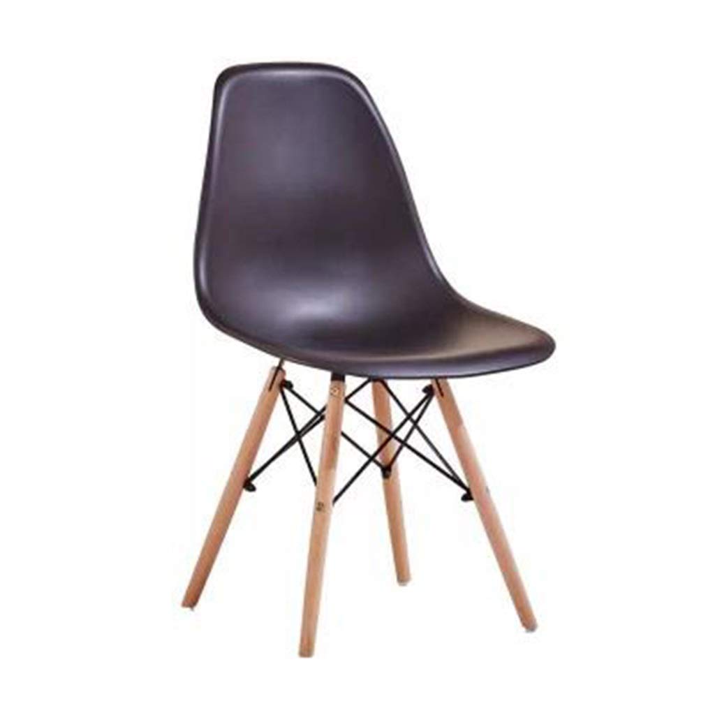 Modern Minimalist Plastic Dining Chair - Black Lounge & Study Chair for Home, Office & Conference Room | Durable & Comfortable Seating Solution for Dining, Working & Relaxing