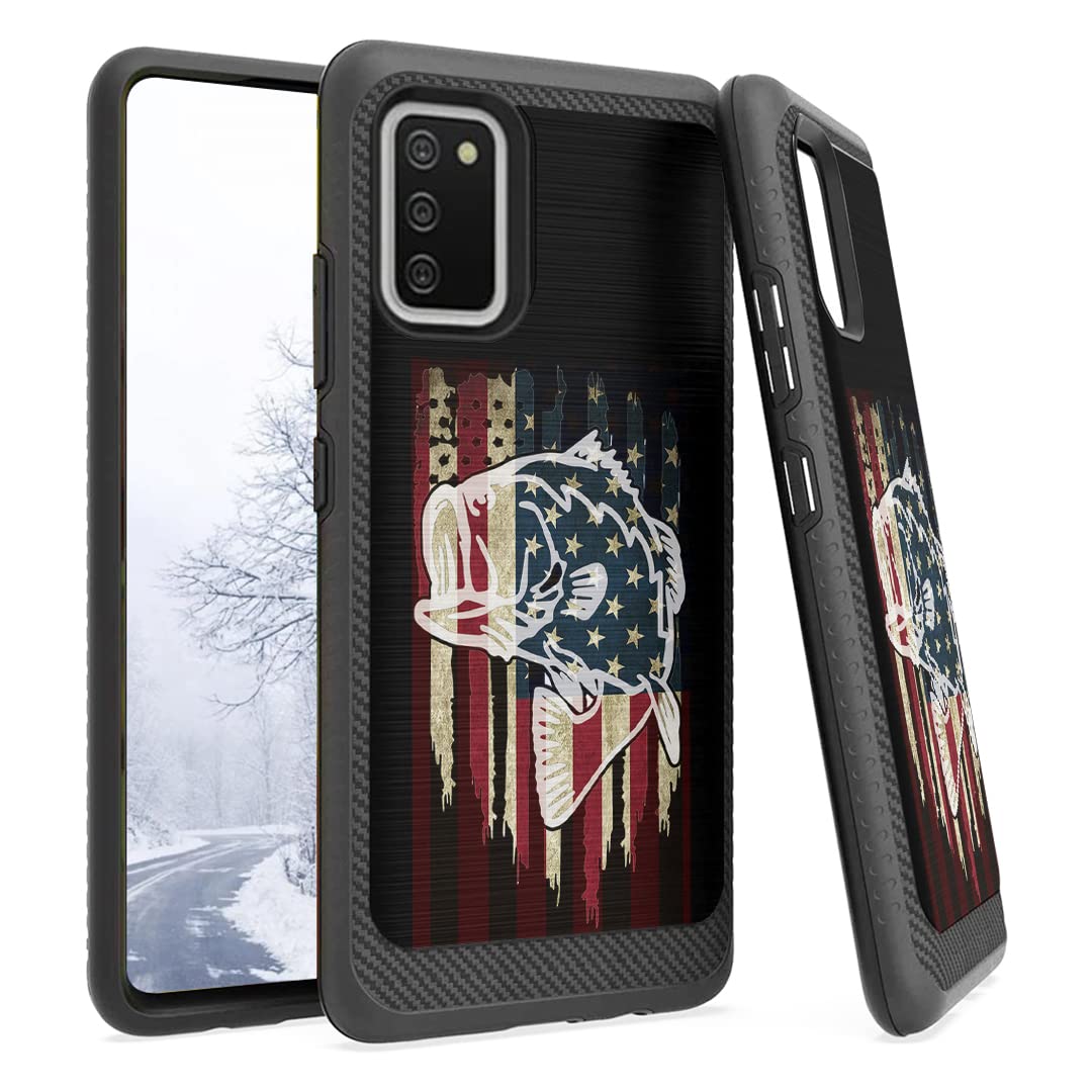 Heavy Duty Galaxy A02s Phone Case - Carbon Edge Design for Men & Women | Fishing & Outdoor Use