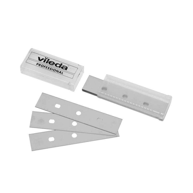 Vileda 4-inch/10cm Evolution Safety Scraper - Heavy Duty Multi-Surface Cleaning Tool for Kitchen, Bathroom, Windows & Tile - Ergonomic Grip & Rustproof Blade