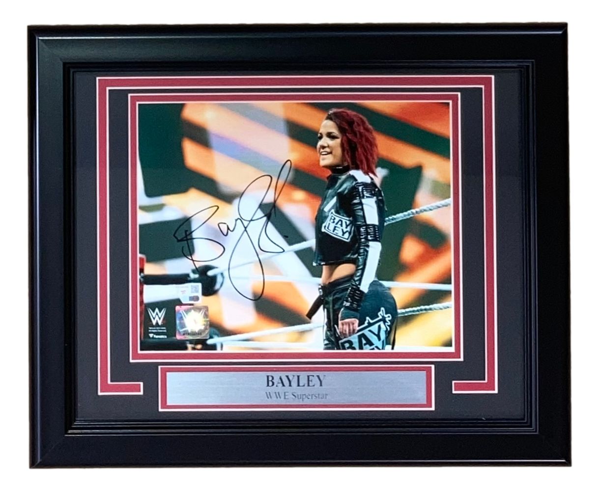 Bayley Signed Framed 8x10 WWE Photo - Authentic Memorabilia for Wrestling Fans - Perfect for Home Decor, Man Cave, or Gift for WWE Enthusiasts