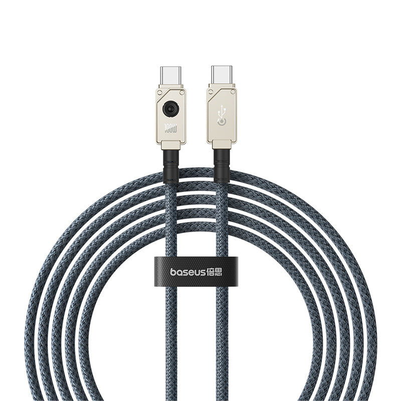 Baseus Unbreakable 100W USB-C to USB-C Fast Charging Cable 2m (6.6ft) - Durable & High-Speed for iPhone 15, MacBook, iPad, Samsung Galaxy - Perfect for Home, Office & Travel Charging