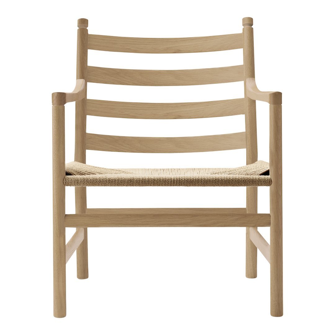 CH44 Ladderback Chair - Solid Wood Dining Chair, Farmhouse Kitchen & Dining Room Furniture - Perfect for Country Style Homes, Restaurants, and Outdoor Patio Use