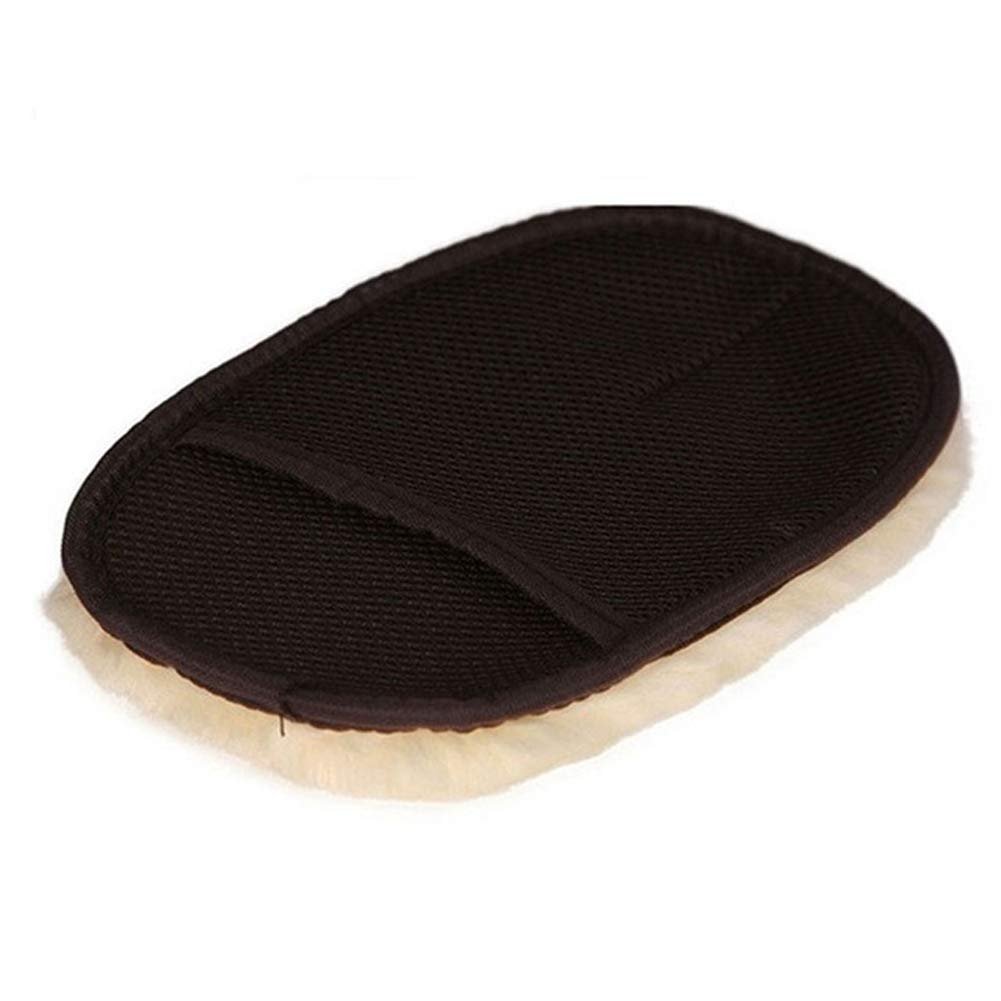 Premium Microfiber Car Wash Mitt - Ultra Soft & Absorbent Cleaning Glove for Car Detailing, Waxing & Polishing - Universal Fit for Windshield, Windows, Home & Kitchen Use - Ideal for Car Enthusiasts & Professional Detailers (Black)