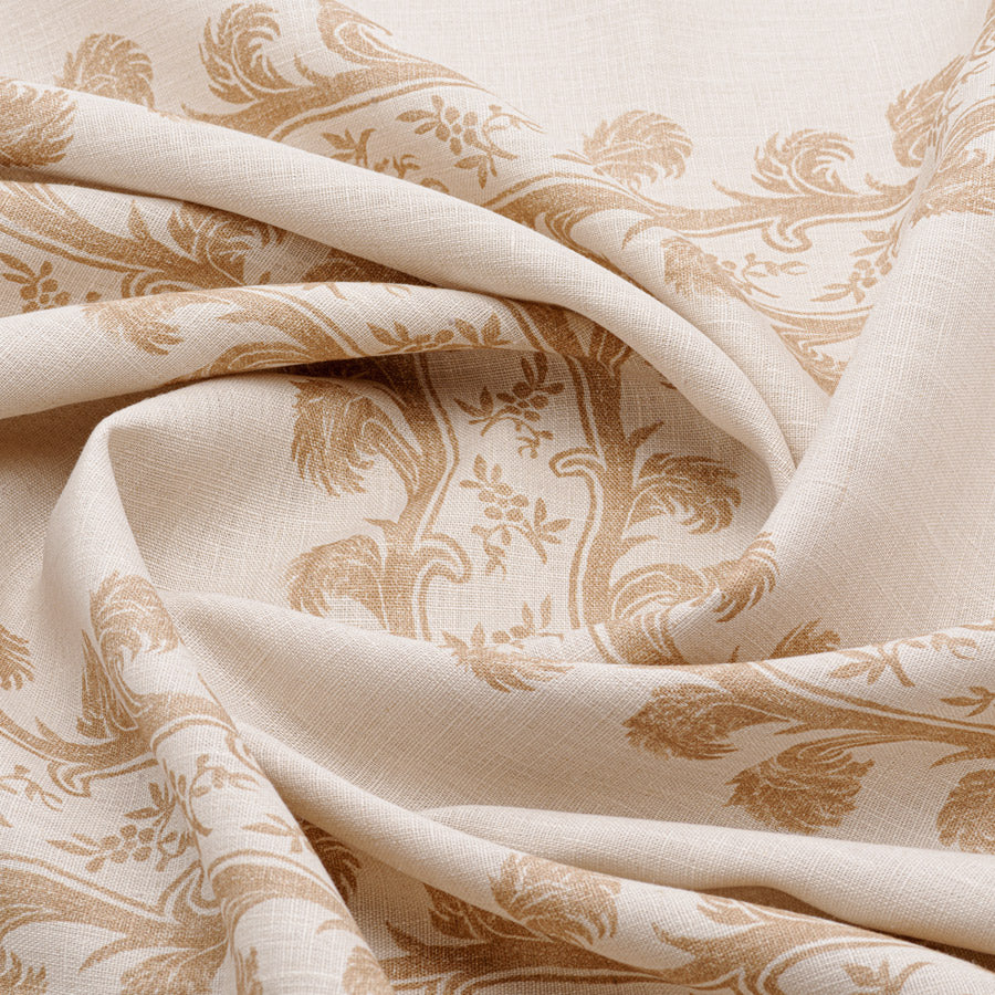 Premium Plume Stripe Linen Fabric Samples in Mustard Yellow - Perfect for DIY Home Decor, Upholstery & Fashion Projects