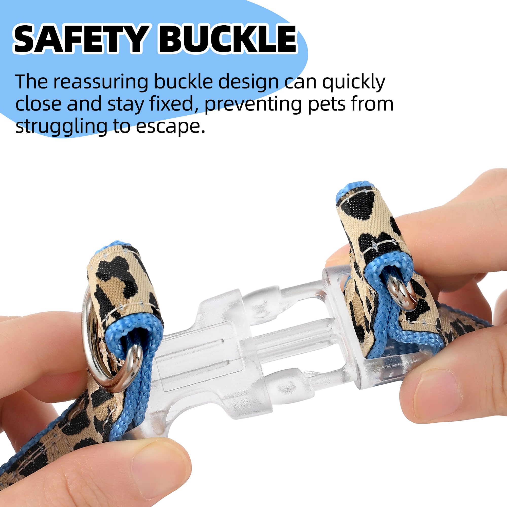 Premium Adjustable No-Pull Dog Harness & Leash Set for Small Breeds - Leopard Print, X-Small | Training & Walking Control | Perfect for Daily Walks, Outdoor Adventures & Pet Training Sessions