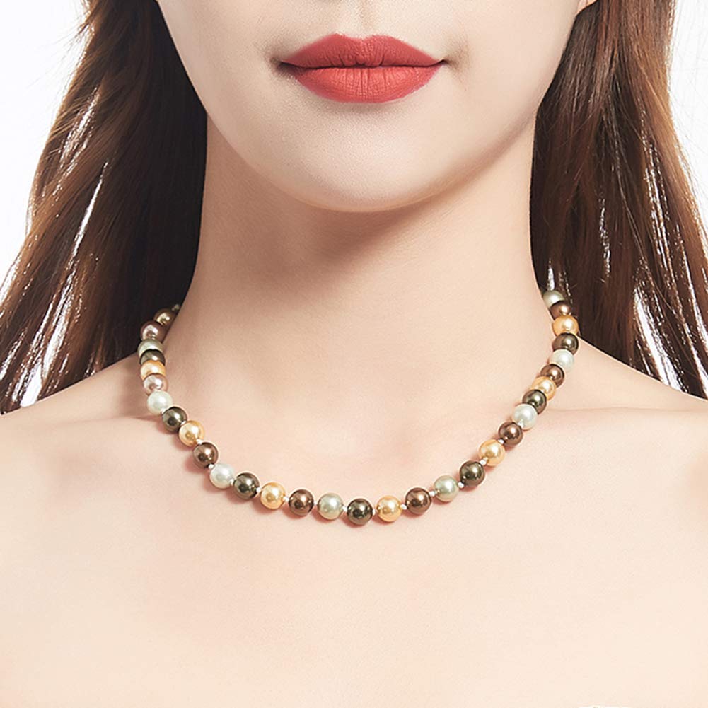 Elegant Beaded Pearl Choker Necklace for Women | Fashion Jewelry Birthday Gift | Perfect for Weddings, Parties & Special Occasions