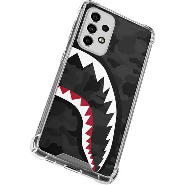 Clear Phone Case for Samsung Galaxy A53 5G - Shark Teeth Grey Street Camo Design | Protective Slim Cover | Perfect for Outdoor Adventures & Daily Use
