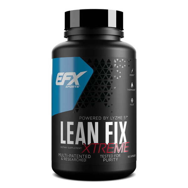EFX Sports Lean Fix Xtreme Fat Burner & Metabolism Booster - 90 Capsules for Weight Loss, Energy & Appetite Control - Perfect for Gym, Workout & Fitness Routines