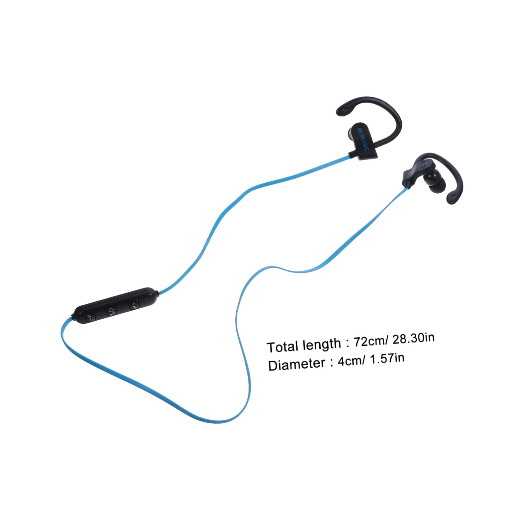 Artibetter 3 Pack Comfortable Over-Ear Hook Headphones with Built-in Microphone - Wired Stereo Headset with 10mm Speaker (Black) for Running, Workout, Gaming & Office Use