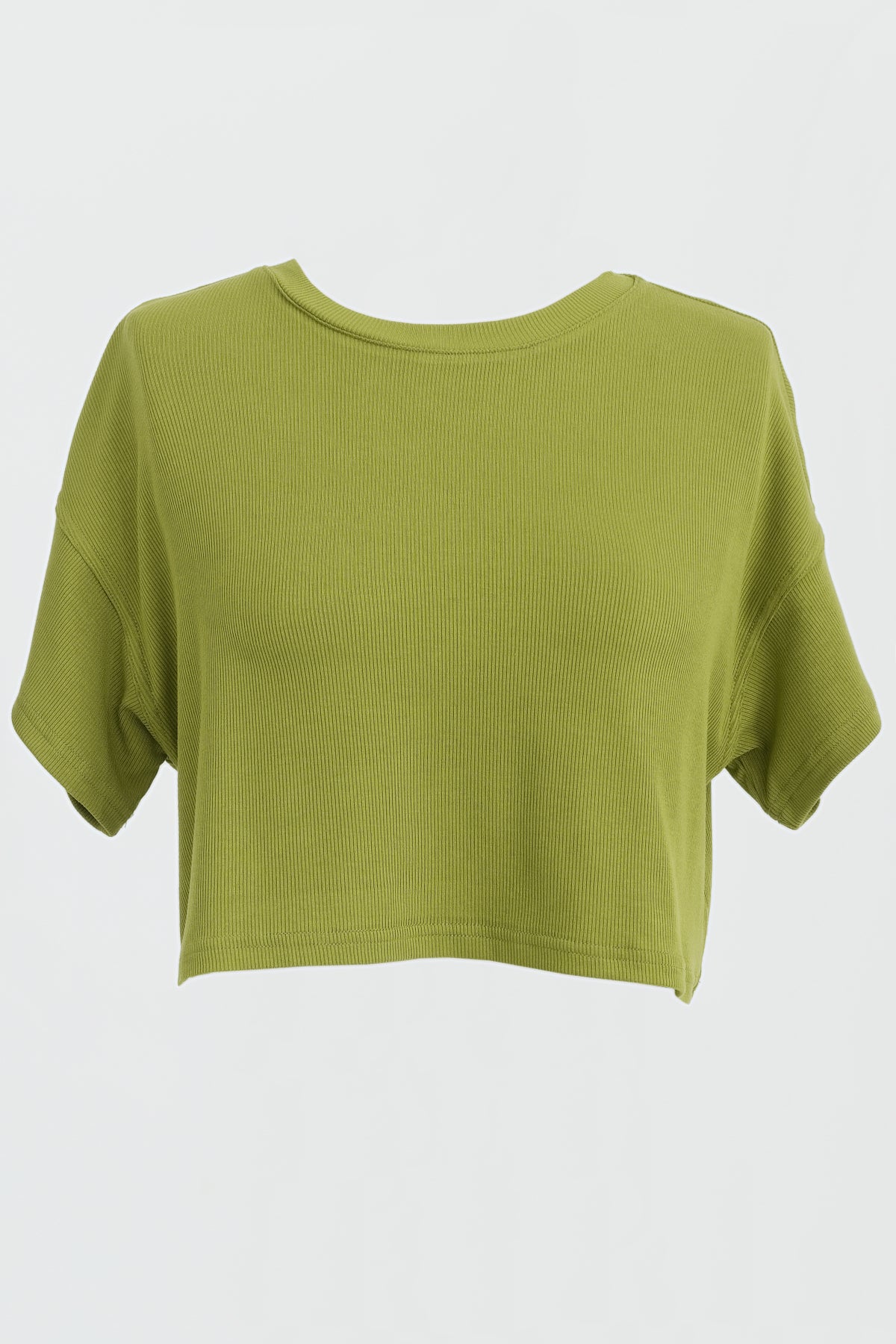 Jodi Boxy Tee - Soft Moss Green Oversized T-Shirt for Women | Casual Comfort Wear for Everyday Outfits & Layering