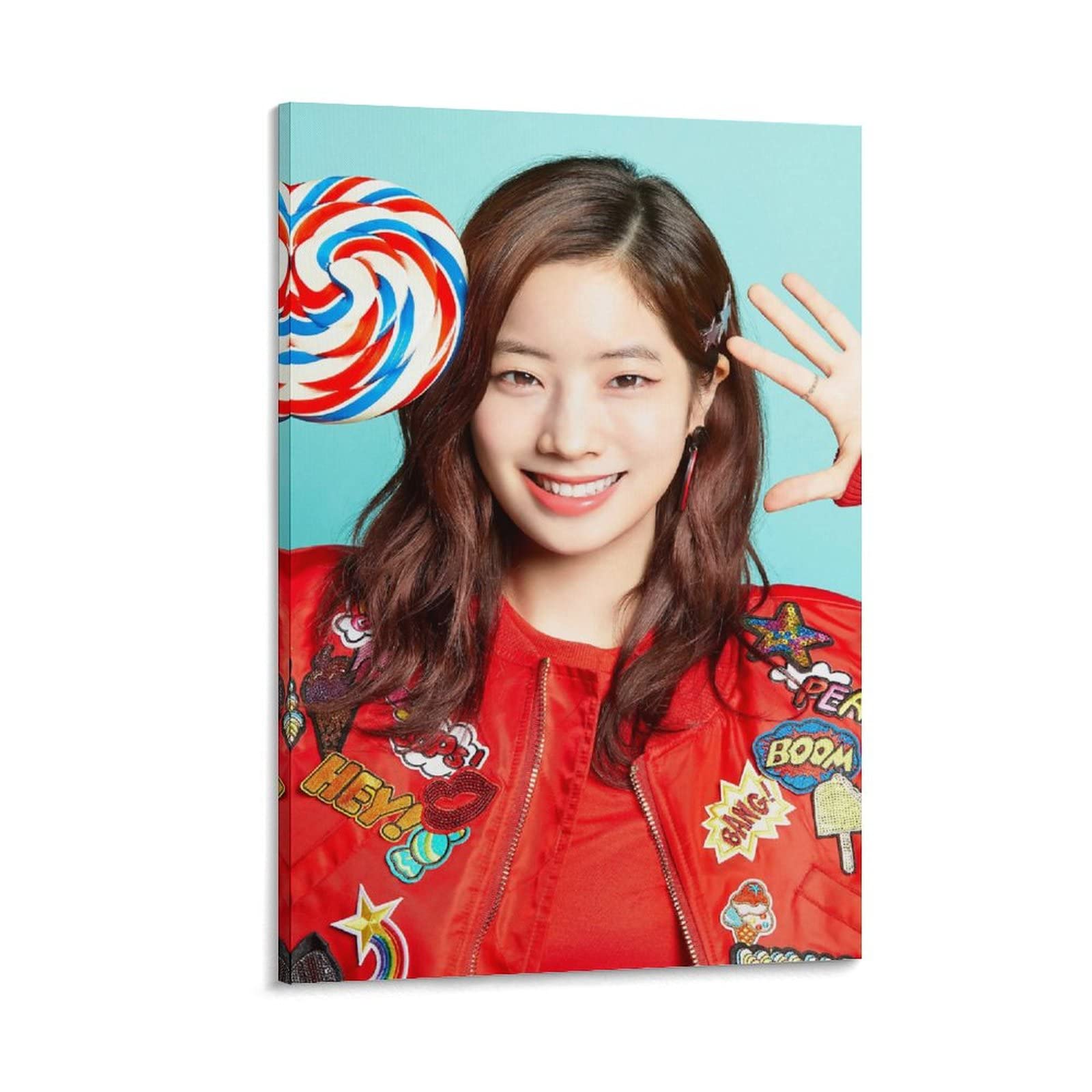 Dahyun Twice Candy Pop Teaser Ver.1 Kpop Poster - Girl Group Band Idol Photoshoot Canvas Wall Art - 24x36inch (60x90cm) - Perfect for Living Room, Bedroom & Kpop Fan Decor