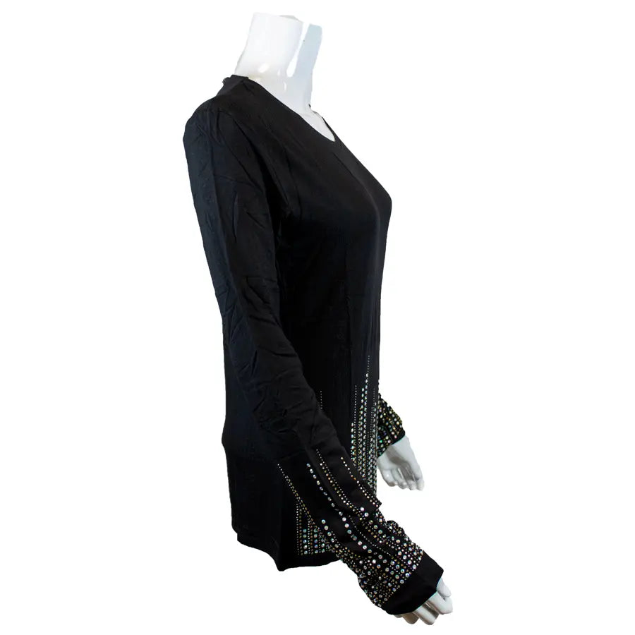 Sparkly BOL Women's Sequin Long Sleeve Party Top for Evening Events & Holiday Celebrations