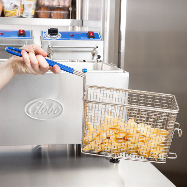 Globe BASKET1530 Large Fryer Basket 13.5 x 7 x 5.75 Inches - Commercial Deep Fryer Basket for Restaurants, Fast Food & Home Kitchen Use