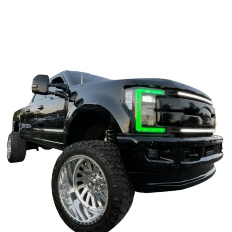 Ford Super Duty Multicolor DRL Boards for 2017-2019 Models - Upgrade Your Truck Lighting for Off-Road & Night Driving