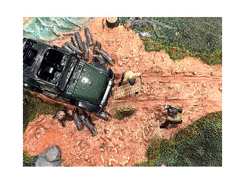 1/43 Scale Diecast 4X4 Mechanics 2-Piece Figure Set - Perfect for Model Car Displays & Diorama Scenes by American Diorama