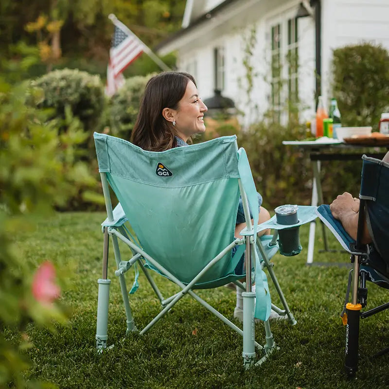 Kickback Rocker™ - Portable Folding Rocking Chair for Outdoor, Camping & Relaxation - Perfect for Patio, Beach, Backyard & Travel
