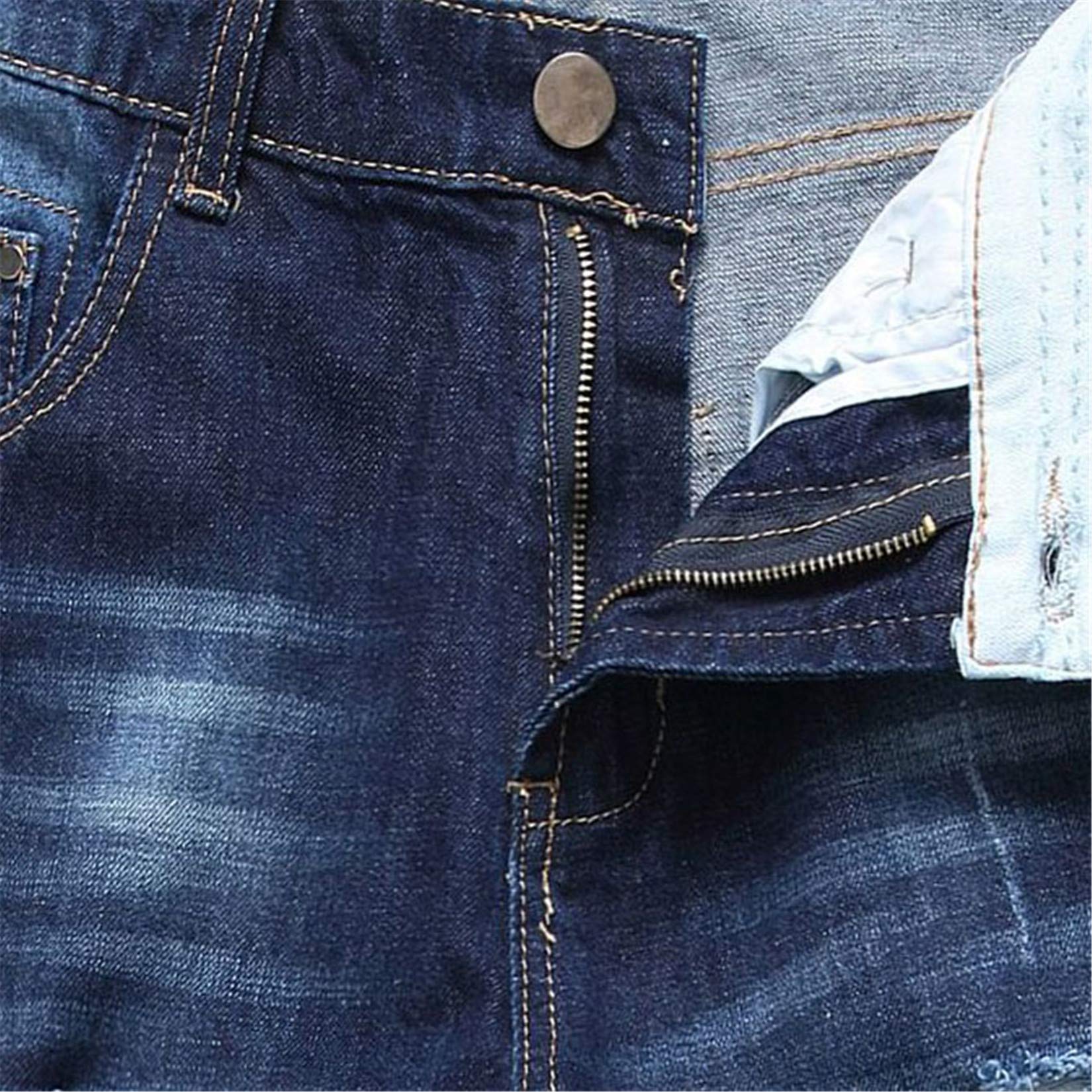 Andongnywell Men's Ripped Denim Shorts - Classic Slim Fit Distressed Jeans for Summer | Casual Streetwear & Beach Outfits