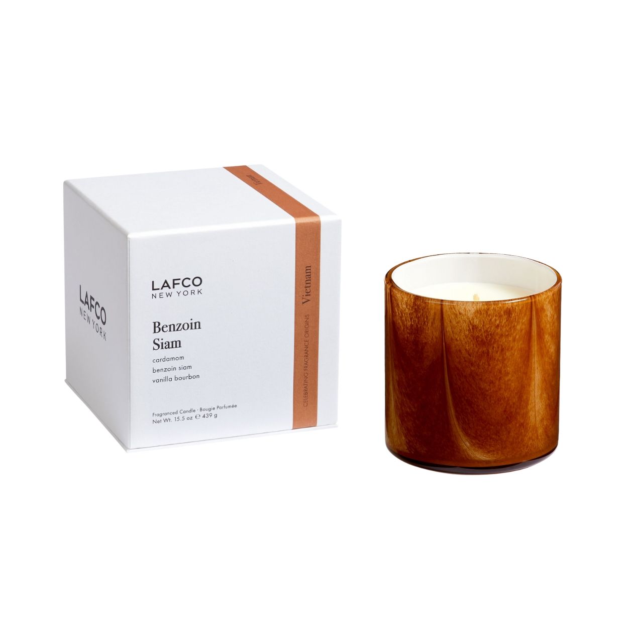 Benzoin Siam Signature Scented Candle - Handmade Aromatherapy Soy Wax Candle for Home Relaxation, Meditation & Romantic Ambiance