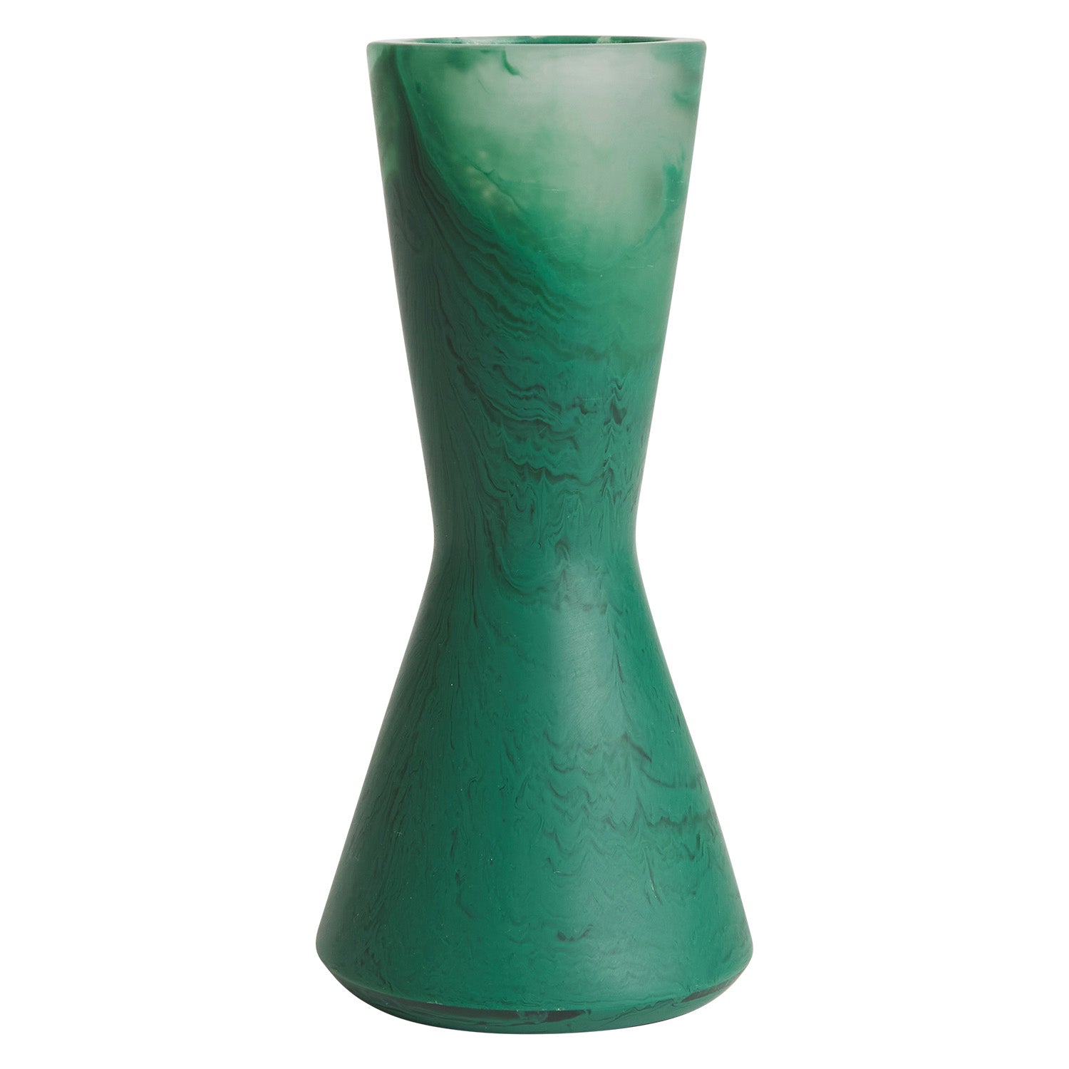 Elessi Vase - Modern Ceramic Flower Vase for Home Decor, Wedding Centerpiece & Office Desk Accessory | Forest Green Handmade Pottery