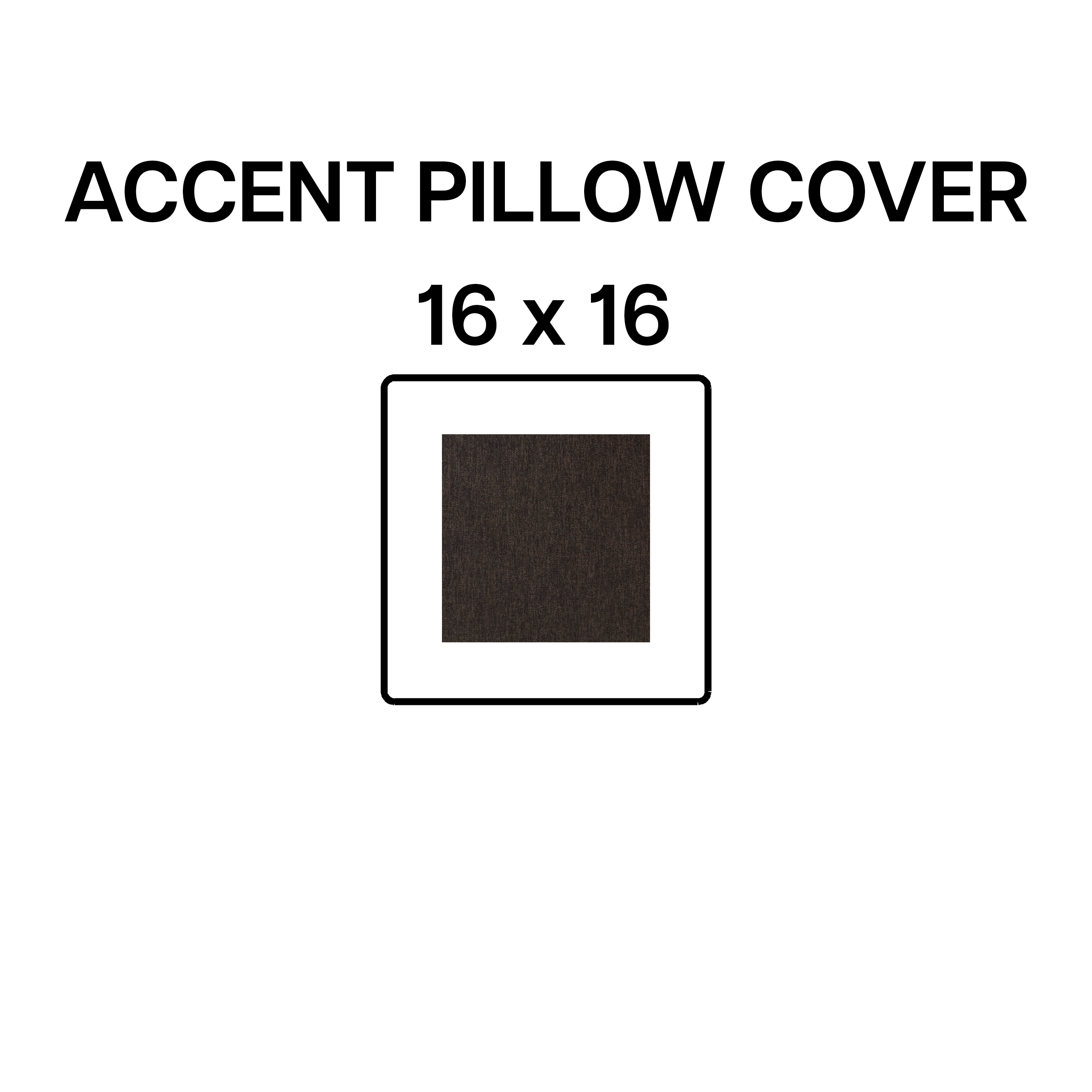 16x16 Inch Decorative Throw Pillow Cover - Soft Graphite Gray Cushion Case for Sofa, Bed & Home Decor - Modern Geometric Pattern Design