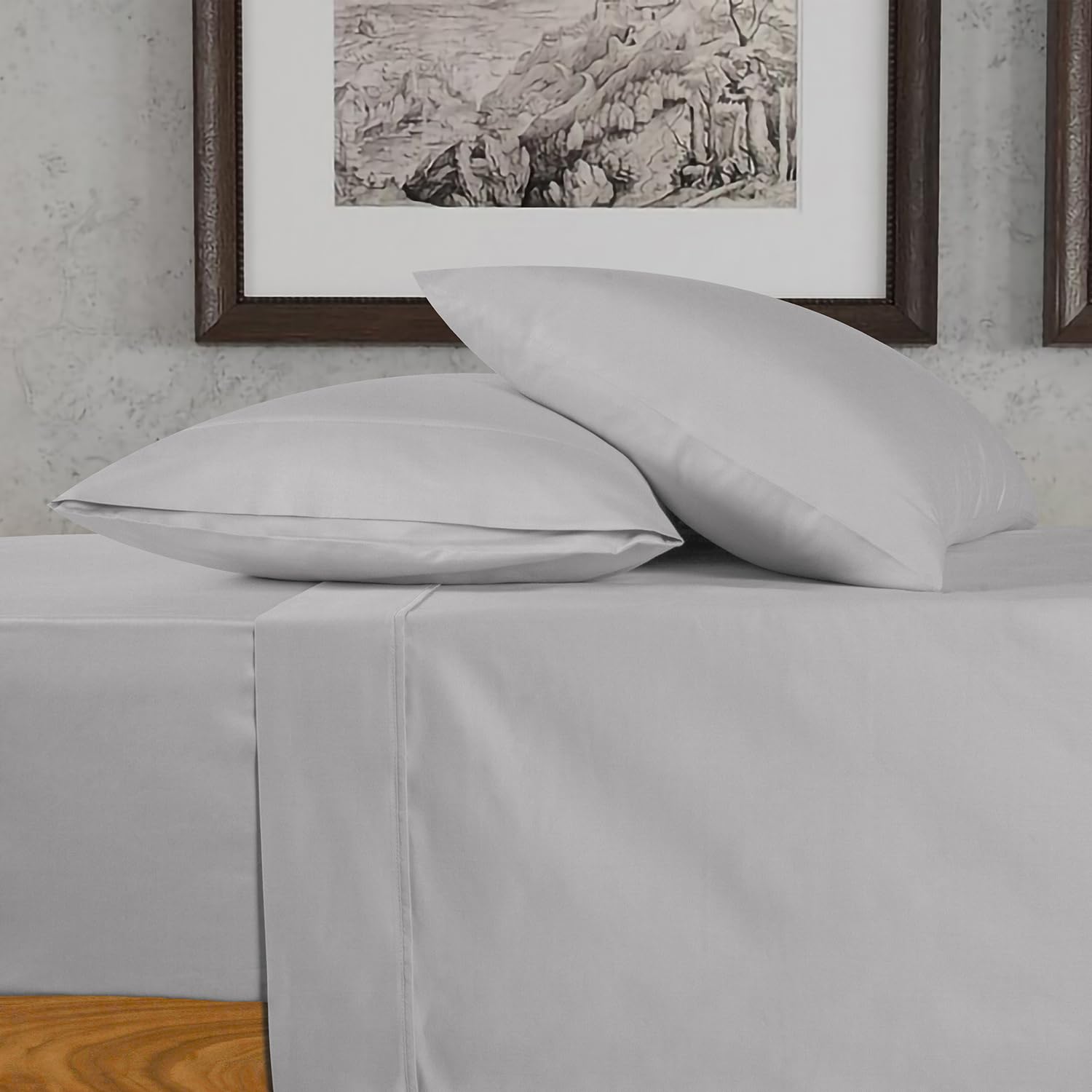 Premium 700 Thread Count Egyptian Cotton Sheets California King Size - 4Pc Luxury Bed Sheet Set with 16