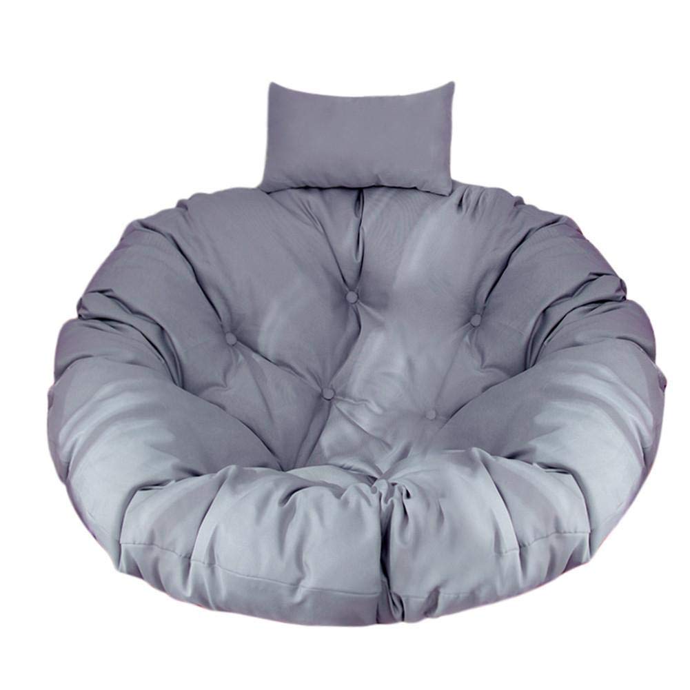 XBSLJ Thick Swing Hanging Basket Seat Cushion with Pillow - Comfortable Egg Hammock Chair Pad for Outdoor Porch, Garden, and Patio Relaxation