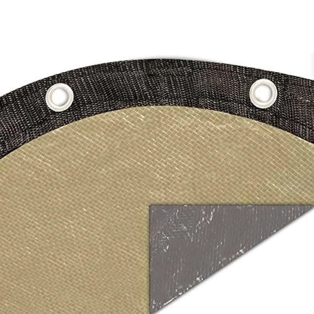 Buffalo Blizzard 33 ft Round Above Ground Pool Cover - Heavy Duty Tan/Silver Reversible Winter Cover | Cold & UV Resistant | Debris Protection | Perfect for Winterizing and Protecting Your Pool from Leaves, Snow & Seasonal Damage