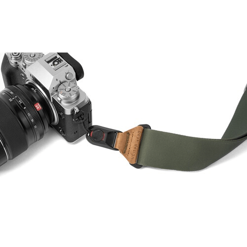 Peak Design Slide Camera Strap - Adjustable & Comfortable Shoulder Strap for DSLR/Mirrorless Cameras (Sage Green) - Perfect for Travel, Hiking & Photography Enthusiasts