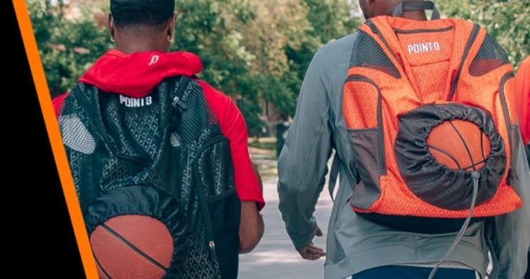 Point 3 Road Trip 2.0 Basketball Backpack with Drawstring Closure | Ventilated Mesh Shoe Compartment | Perfect for Gym, Travel & School Sports