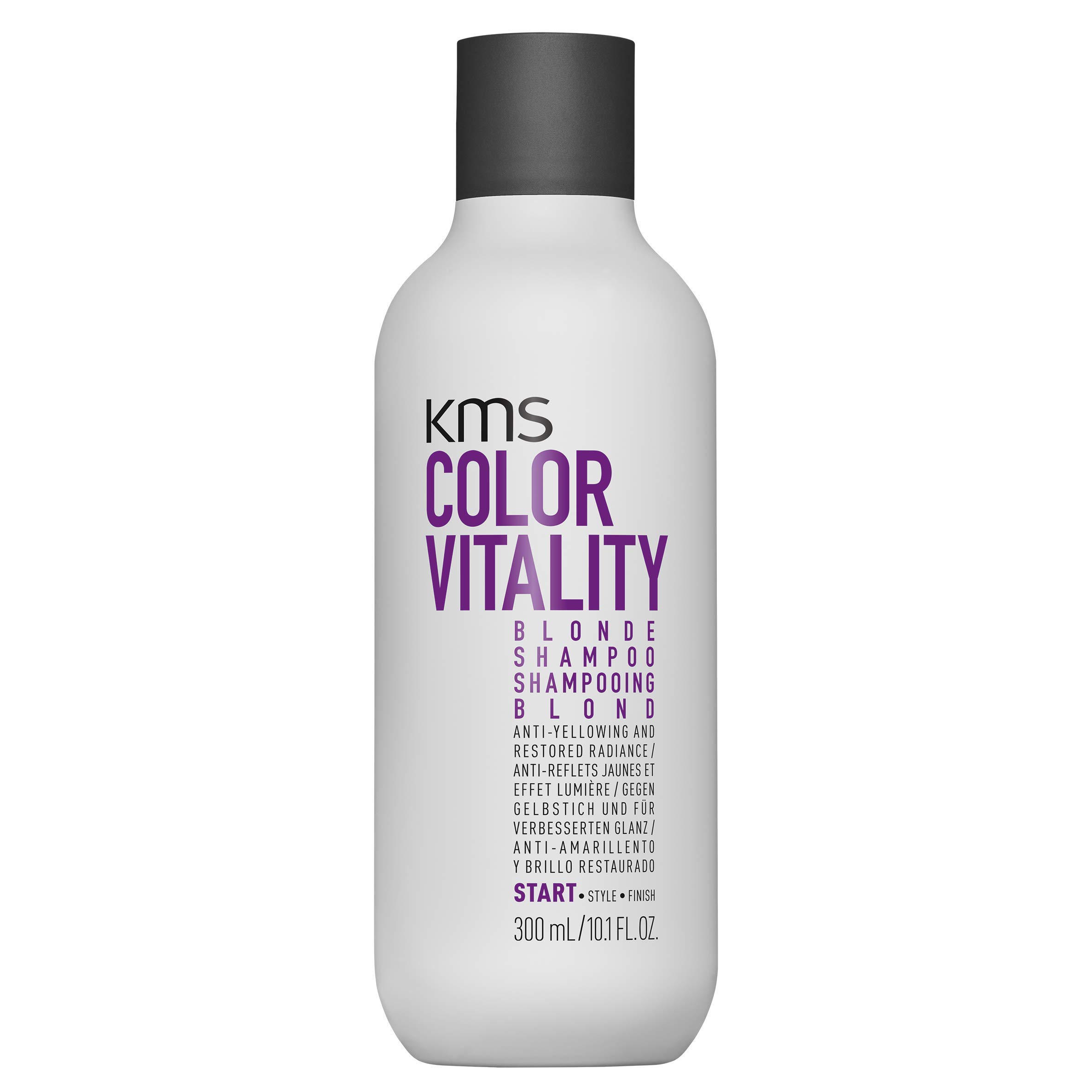 KMS California Color Vitality Blonde Shampoo 300ml - Purple Toning Shampoo for Blonde & Highlighted Hair - Brightens & Neutralizes Brassiness for Salon-Quality Results at Home