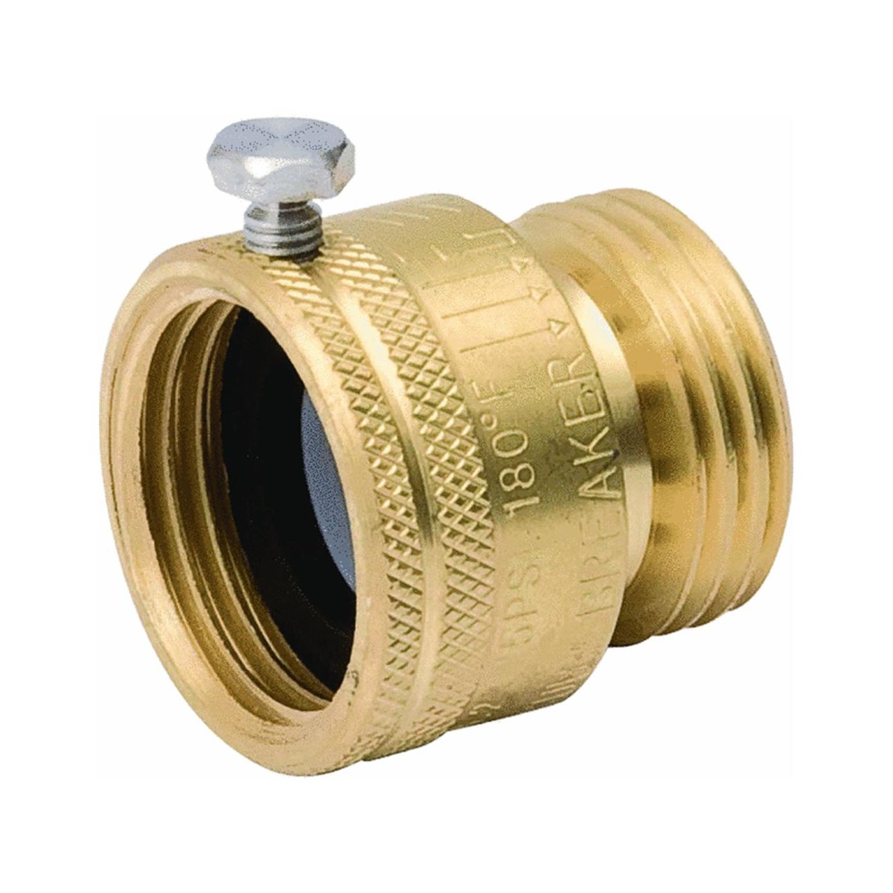Mueller 108-904RP Backflow Preventer Vacuum Breaker - Brass Anti-Siphon Valve for Irrigation Systems, Lawn Sprinklers & Outdoor Water Faucets - Prevent Contaminated Water Backflow - Meets ASSE 1019 Standards