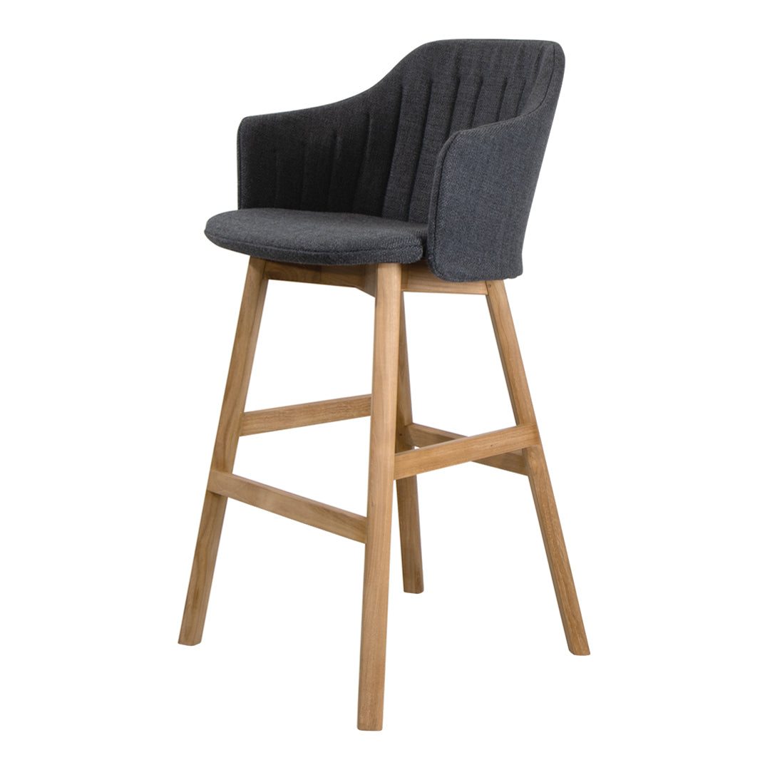 Premium Wooden Bar Stool with Backrest & Cushioned Seat - Comfortable Counter Height Chair for Kitchen Island, Breakfast Nook & Home Bar Decor