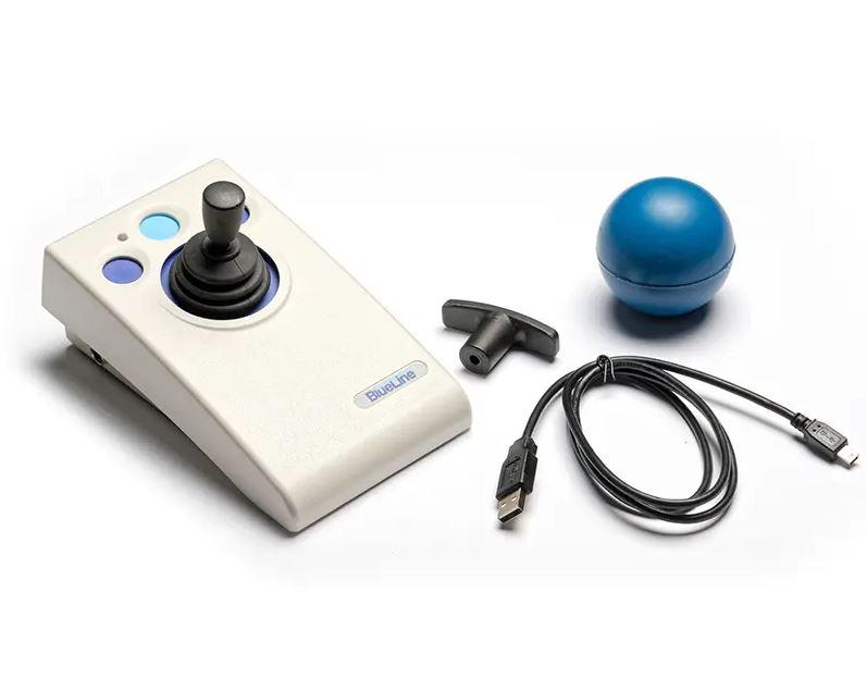 BlueLine Wireless Bluetooth Joystick for Gaming - Compatible with PC, PS4, PS5, Mobile Devices | Ergonomic Design for Comfortable Gameplay | Perfect for FPS, Racing & Action Games