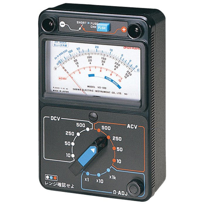 VS 100 Analog Multimeter with 100kA Current Limiting Fuse - Professional Electrical Testing Tool for Home, Lab & Industrial Use
